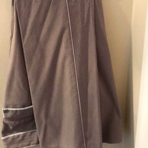 Express brown and white striped dress pants